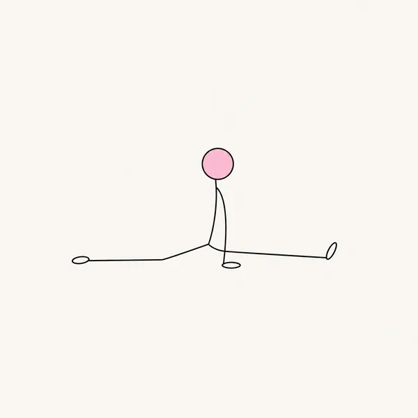 Illustrazione di Hanumānāsana